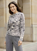 Shirt tuniek met geweldig verendesign 