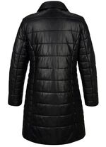 Korte leren jas met binnenzak 