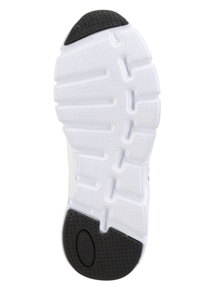 ELENA EDEN, stijlvolle damessneakers, met uitneembaar voetbed WEISS-SCHWARZ