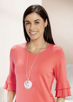 Zilverkleurige slangenketting met hanger 