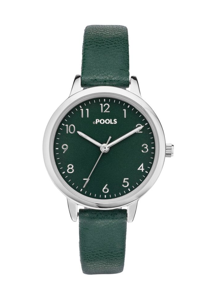 Quartz dameshorloge met metalen kast 