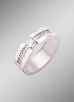 Elegante damesring met synthetische zirkonia 