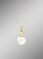 Hangerdiamanten en zoetwatergekweekte parel 