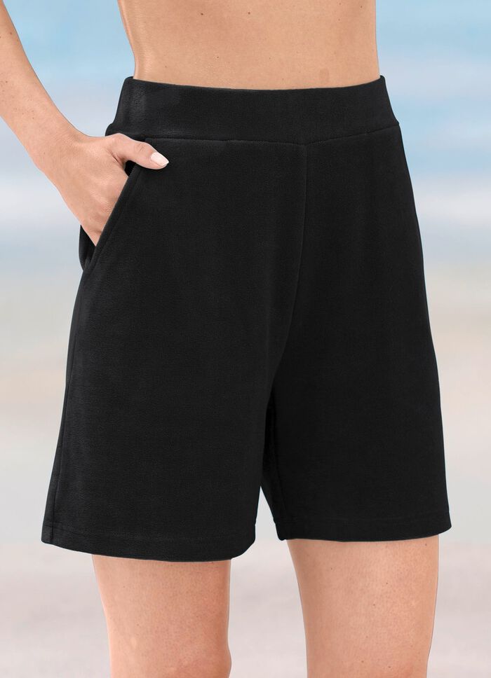Shorts gemaakt van badstof-stretch 