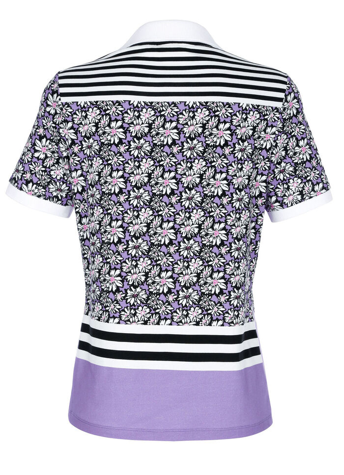 Poloshirt met all-over patroon 