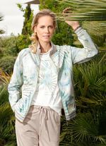 Sweatvest met bloemmotief 