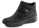 Gevoerde dameslaarzen, winterschoenen, breedte H, met pluche SCHWARZ