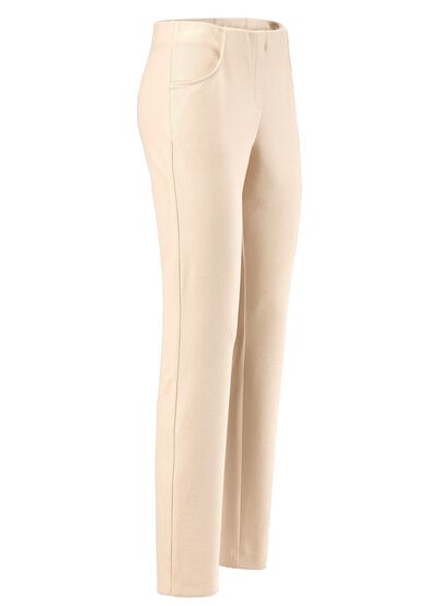 Broek met aangeknipte tailleband 