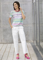 Tuniek met felgekleurde print 