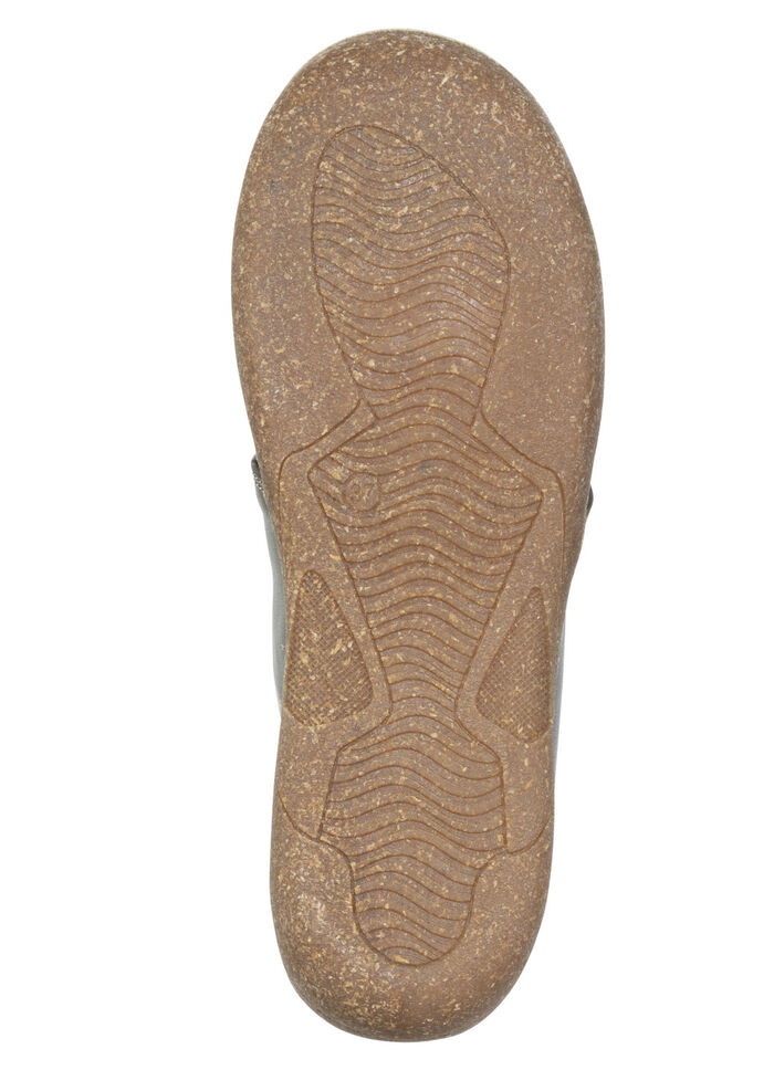 ELENA EDEN, gevoerde dameslaarzen, breedte G, met uitneembaar voetbed OLIJFGROEN