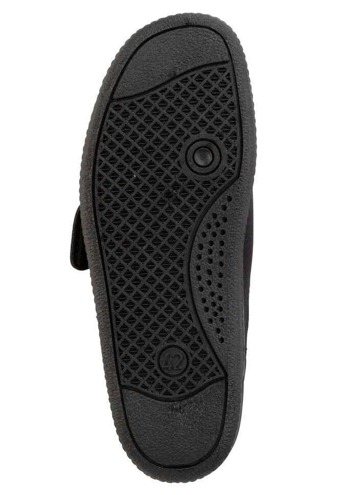 Pantoffels van zacht, elastisch textielmateriaal SCHWARZ