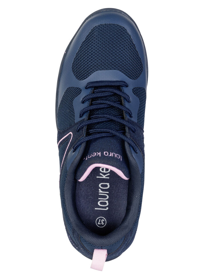 LAURA KENT, trendy damesschoenen op blote voeten, met uitneembaar voetbed MARINE-ROSA