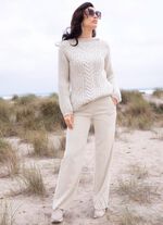 Cordbroek met modieuze wijde pijpen 