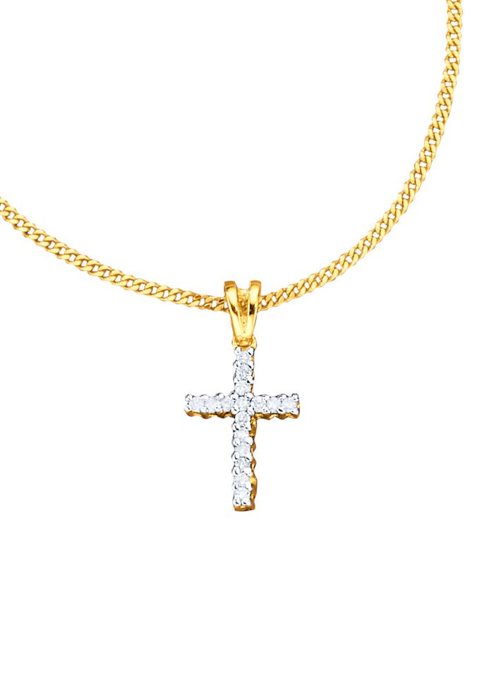 Kruis-kettinghanger met pantserketting 