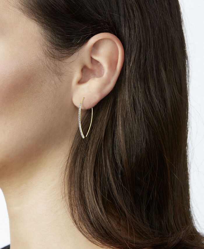 Glamoureuze oorhaken met diamanten 
