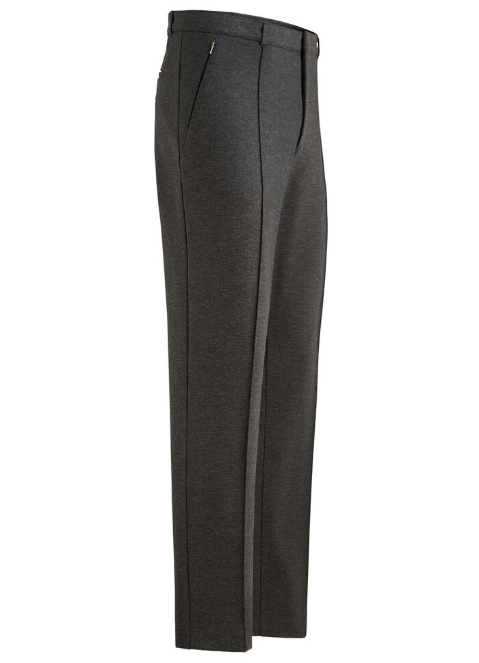 Modieuze "Klaus Models" broek met elastische tailleband in 4 kleuren ANTRACIET MOTIEF