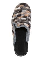 Slippers gemaakt van textielmateriaal met een patroon GRIJS-MULTICOLOR