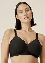 Naturana bh met voorgevormde cups ZWART