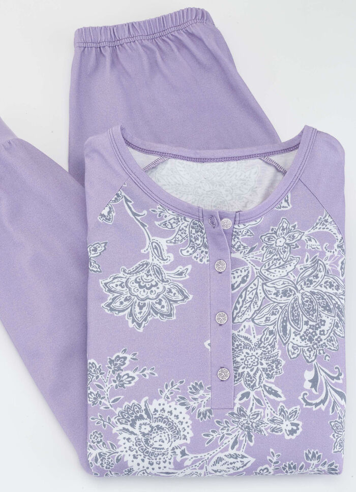 Pyjama, lange mouwen met knoopsluiting SERING-MULTICOLOR