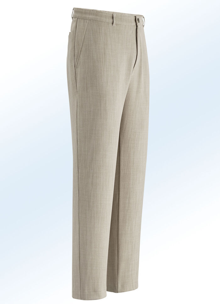 Broek "Klaus models" in 3 kleuren ZAND GEMÊLEERD