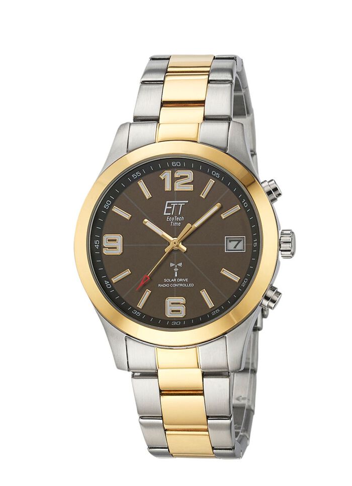 ETT radiogestuurd herenhorloge op zonne-energie 