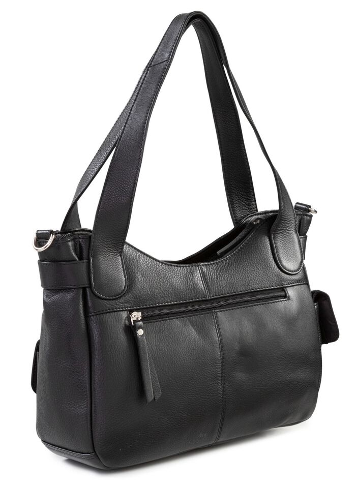 Laurina tas van volledig rundleer in nappaleer 