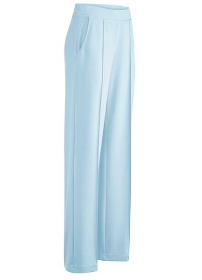 Broek met modieuze wijdte 