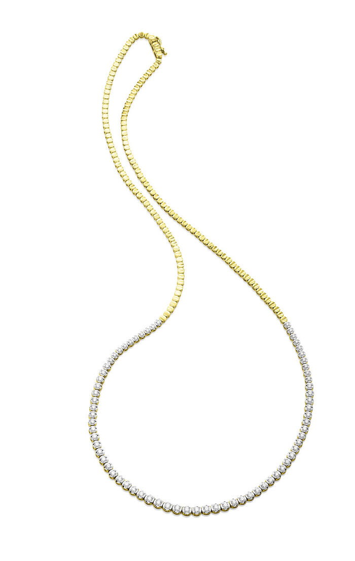 Elegante ketting met diamanten 
