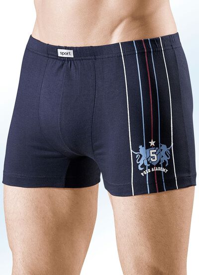 Set van vier broeken, effen, motiefprint 