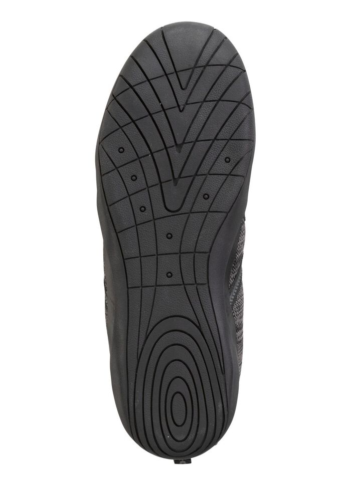 Blotevoetenschoen van textielmateriaal met synthetische afwerking 