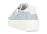 Remonte sneakers met kleurrijke vetersluiting BLEU-WEISS