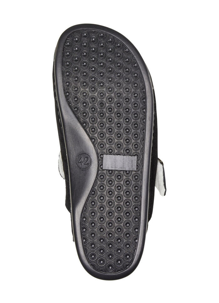 Slippers gemaakt van zacht suède SCHWARZ