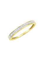 Fijne damesring met diamanten 