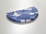 Badkamerset met ginkgo-bladmotief BLAU