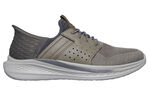 SKECHERS pantoffels met voorgevormde instaphielplaat TAUPE-GRAU