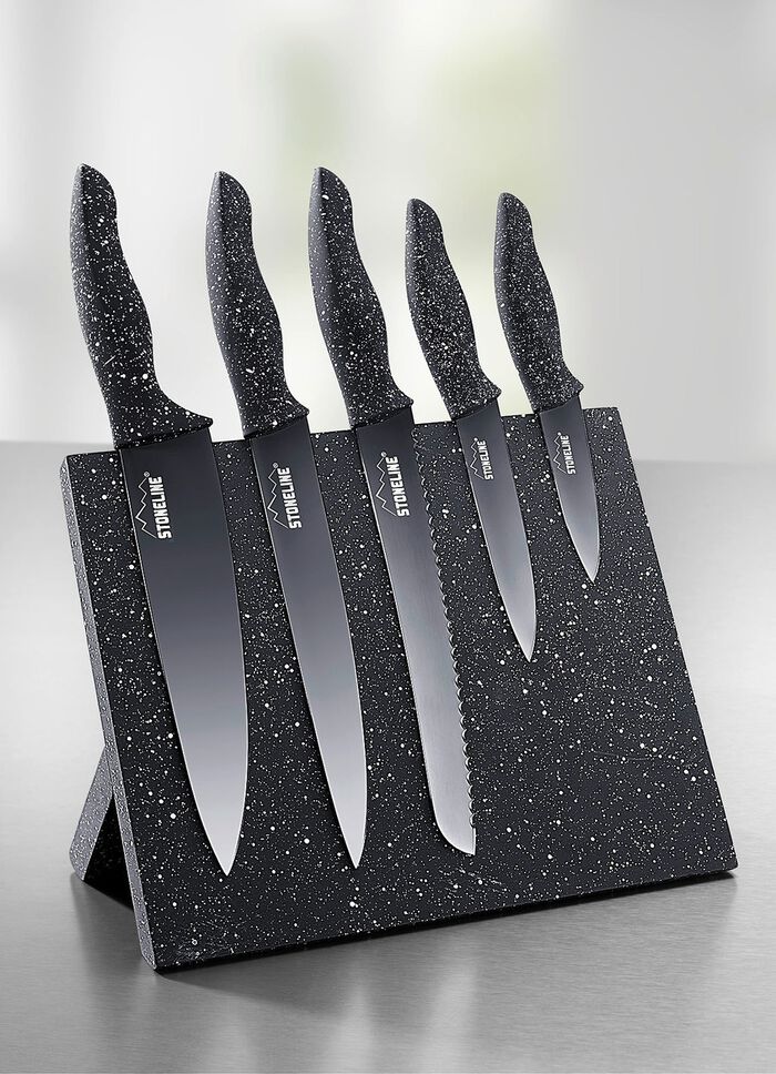 Stoneline&reg;-messenblok, 6-delig, met magneetveld 