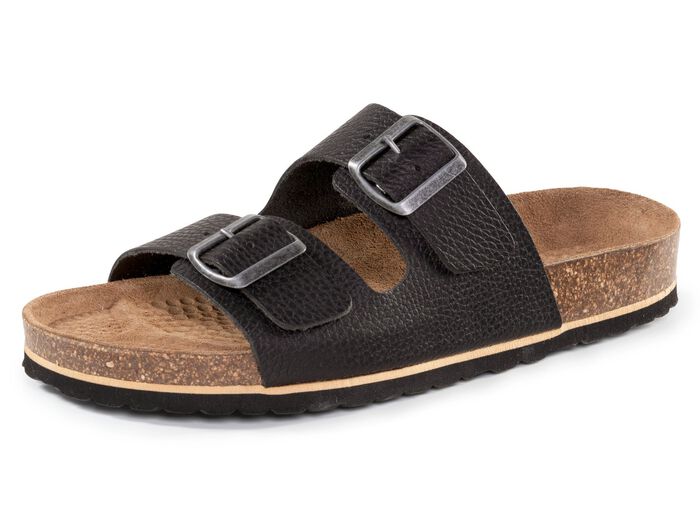 GINO GALANTE, klassieke herenmuiltjes, breedte H, gemaakt van leer SCHWARZ