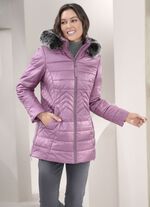 Jas met afneembare imitatiebontrand KROKUS