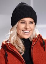 Trendy dameshoed, met omslag ZWART