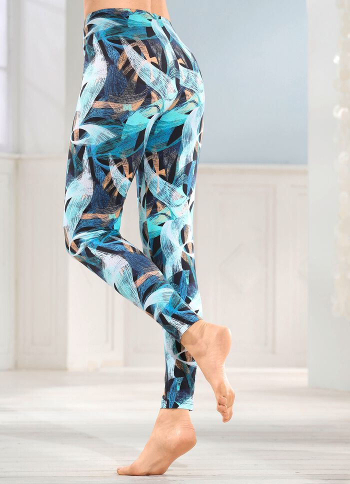 Set van twee leggings met elastische tailleband 