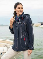 Functionele jas met afneembare capuchon DUNKELBLAU