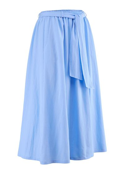 Rok met stoffen strikbanden 