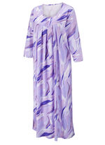 Enkellange nachtjapon van puur katoen 