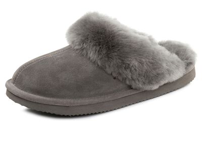 ELENA EDEN, warme damespantoffels, met lamsvacht 