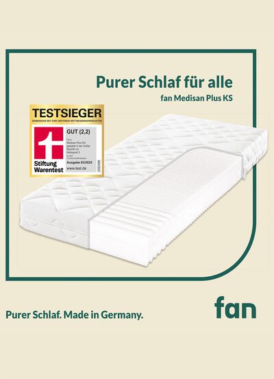 7-zone koudschuimmatras &ldquo;fan Medisan Plus KS&rdquo; 