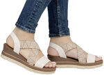 Remonte sandalen met gevlochten details HELLBEIGE-SAND