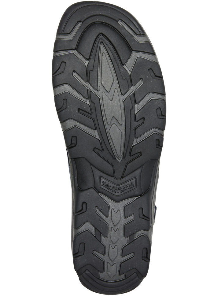 Waldläufer, sportieve damessandalen, breedte H, met uitneembaar voetbed JEANS-LICHTGRIJS