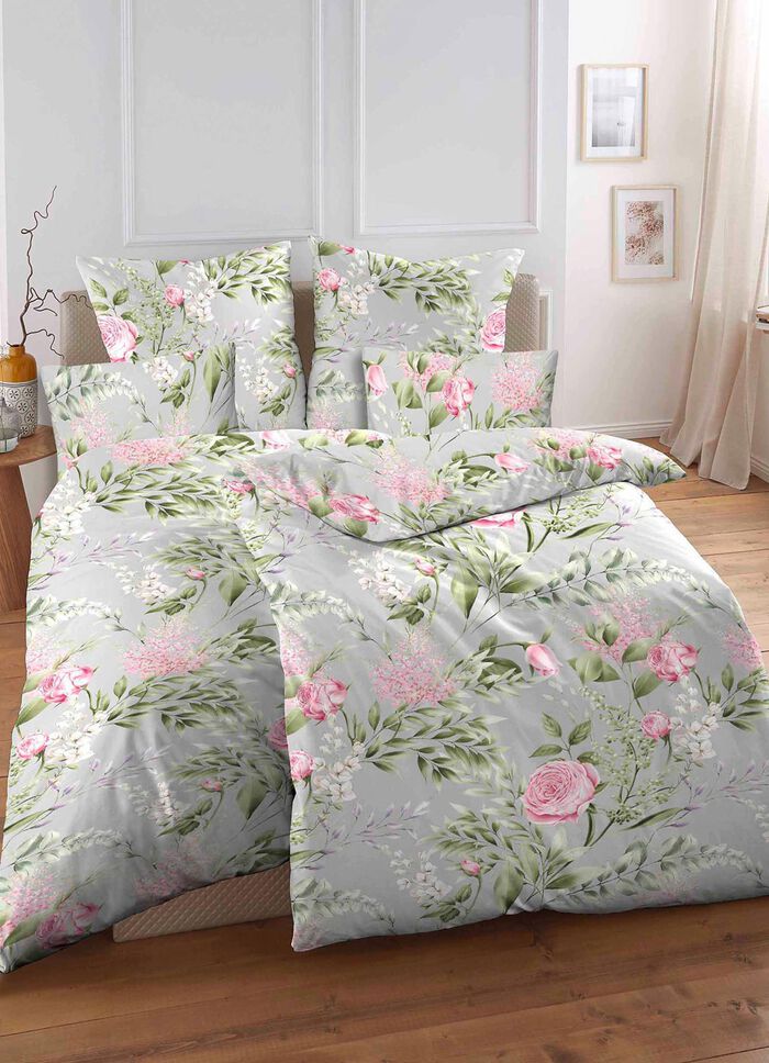 Biberna beddengoedset in renforcé kwaliteit GRIJS-KLEURRIJK