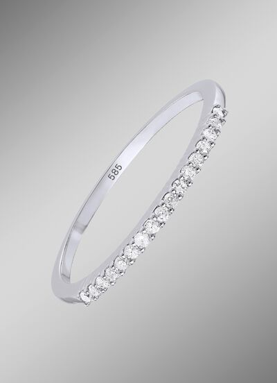 Verfijnde damesring met witte diamanten 