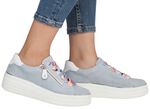 Remonte sneakers met kleurrijke vetersluiting BLAUW-WIT